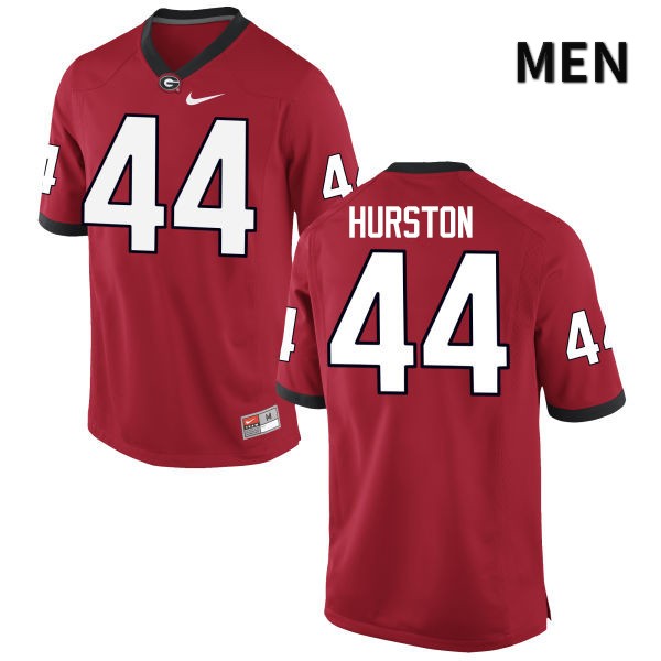 Georgia Bulldogs Men's Justin Hurston #44 Red Stitched College UGA Football Jersey 23FA016TS